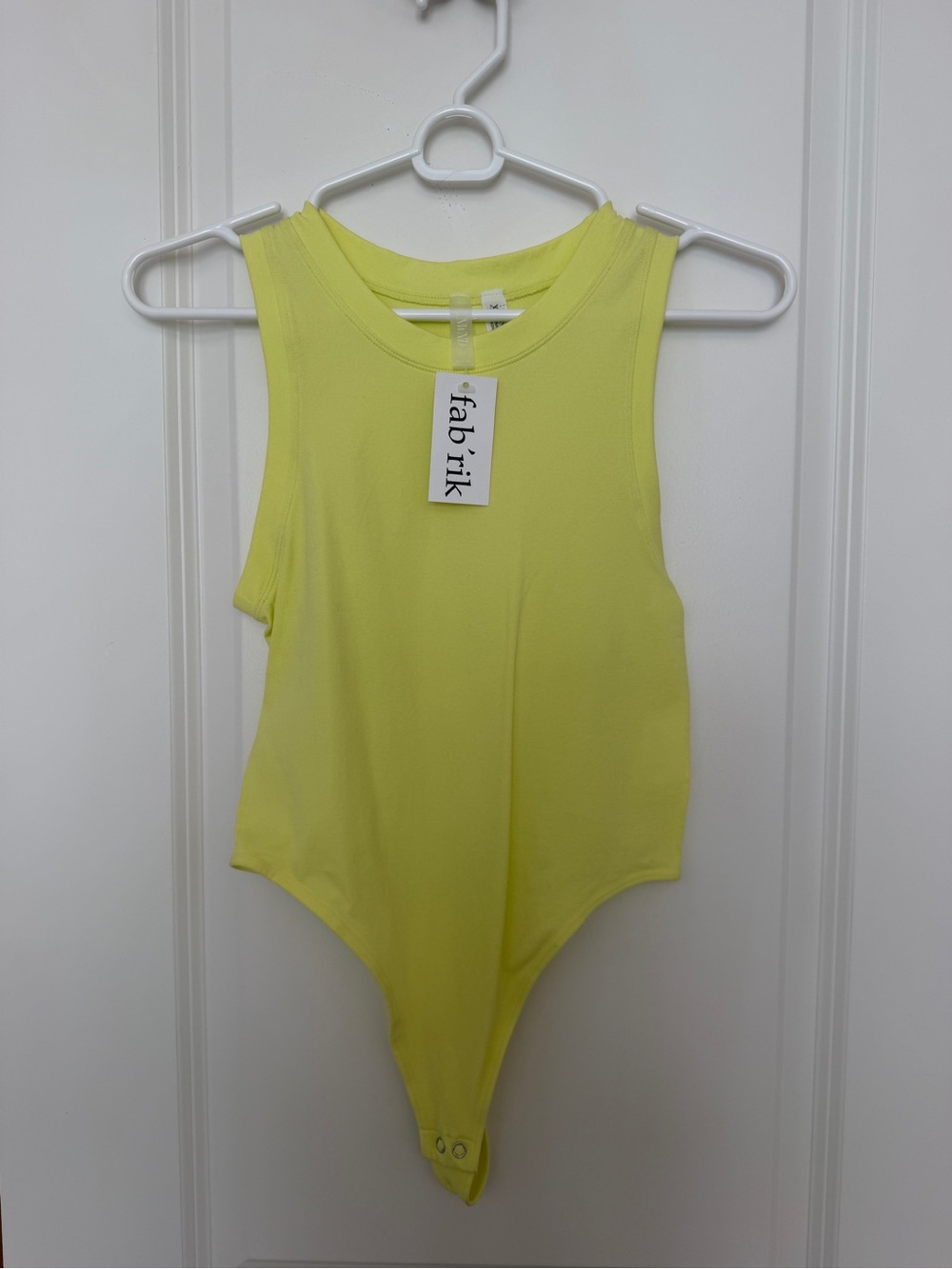fab'rik Neon Lemon Sleeveless Bodysuit